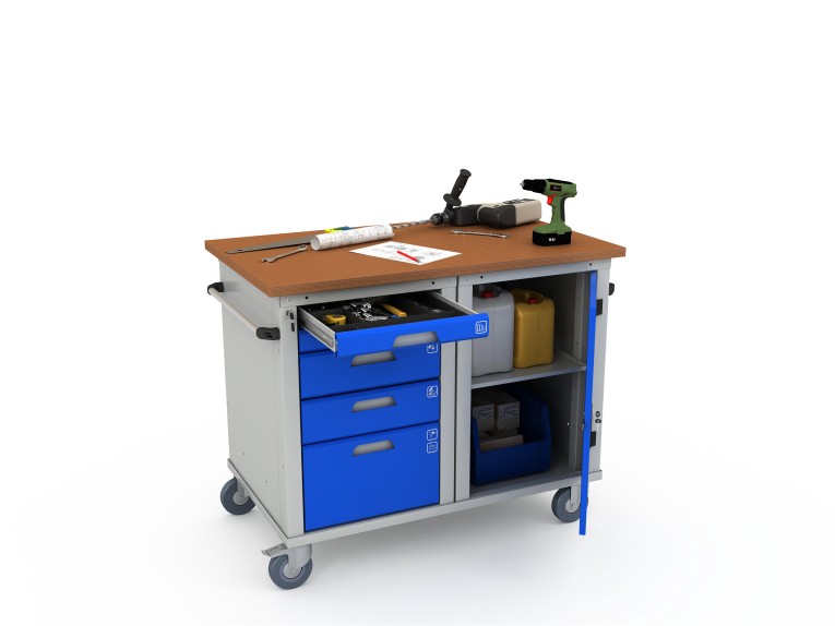 Верстак мобильный двухтумбовый WOKER PRO 2501.1200 купить в Мурманске Верстак мобильный двухтумбовый WOKER PRO 2501.1200 купить в Мурманске
