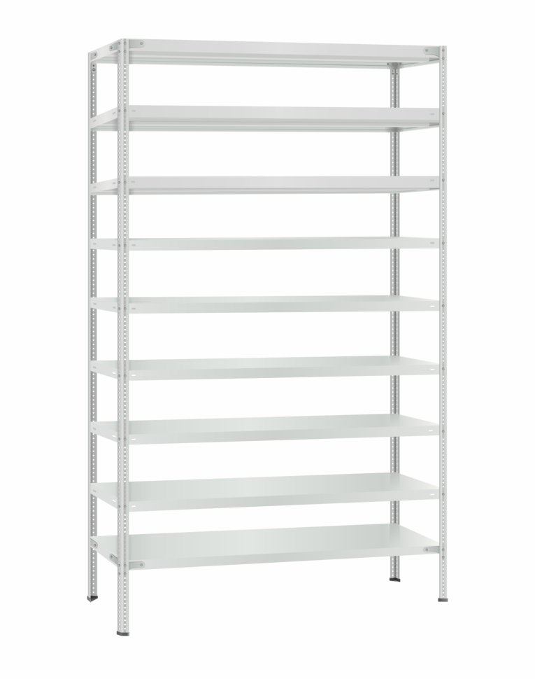 Стеллаж металлический Титан МС-500 2400х1200х500 9 полок купить в Мурманске Стеллаж металлический Титан МС-500 2400х1200х500 9 полок купить в Мурманске