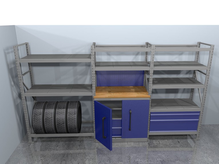 Стеллажная система хранения №2 Гараж купить в Мурманске Стеллажная система хранения №2 Гараж купить в Мурманске