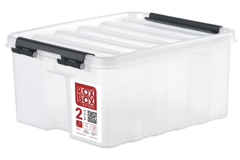 Контейнер Rox Box Original 2 (210х170х95 мм с крышкой и клипсами прозрачный) купить в Мурманске