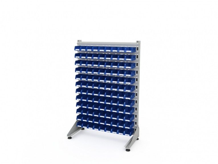 Стеллаж для пластиковых лотков SORTEX односторонний 1500x1000x450.01 купить в Мурманске Стеллаж для пластиковых лотков SORTEX односторонний 1500x1000x450.01 купить в Мурманске