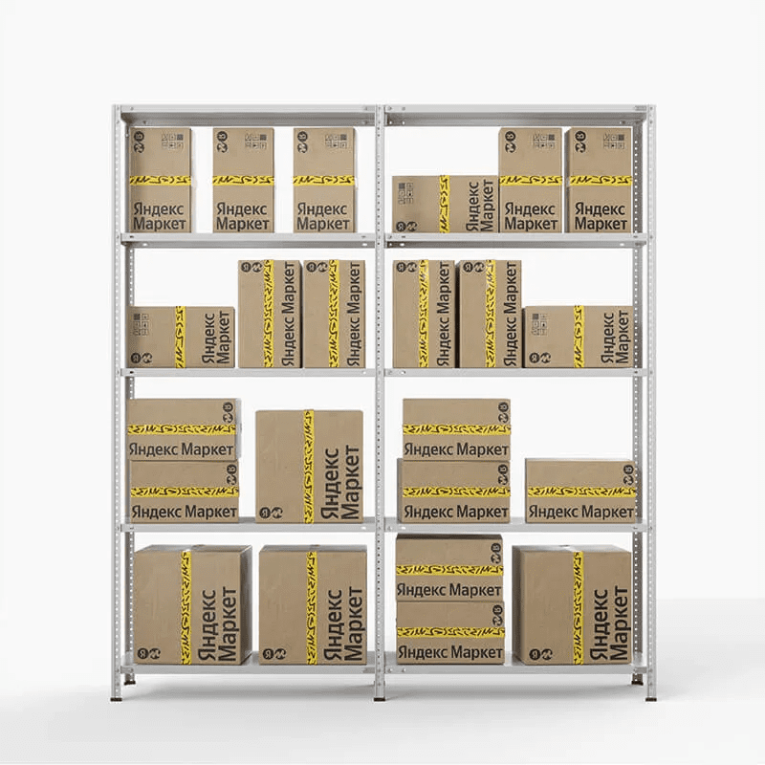 Стеллаж ПВЗ Яндекс Маркет 2000х2000х400 5 полок купить в Мурманске Стеллаж ПВЗ Яндекс Маркет 2000х2000х400 5 полок купить в Мурманске