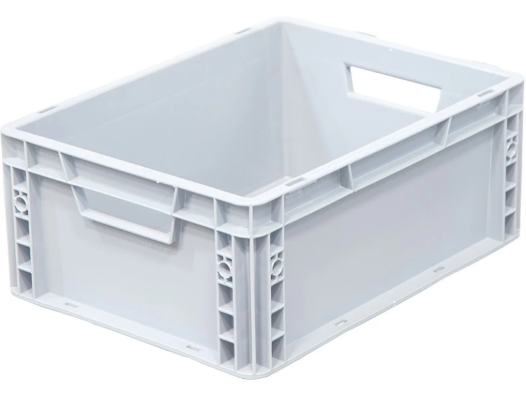 Ящик 400х300х170 сплошной, усиленное дно, цв. серый купить в Мурманске Ящик 400х300х170 сплошной, усиленное дно, цв. серый купить в Мурманске