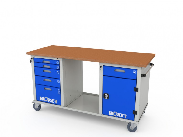 Верстак мобильный трехтумбовый WOKER PRO 3502.1800 купить в Мурманске Верстак мобильный трехтумбовый WOKER PRO 3502.1800 купить в Мурманске