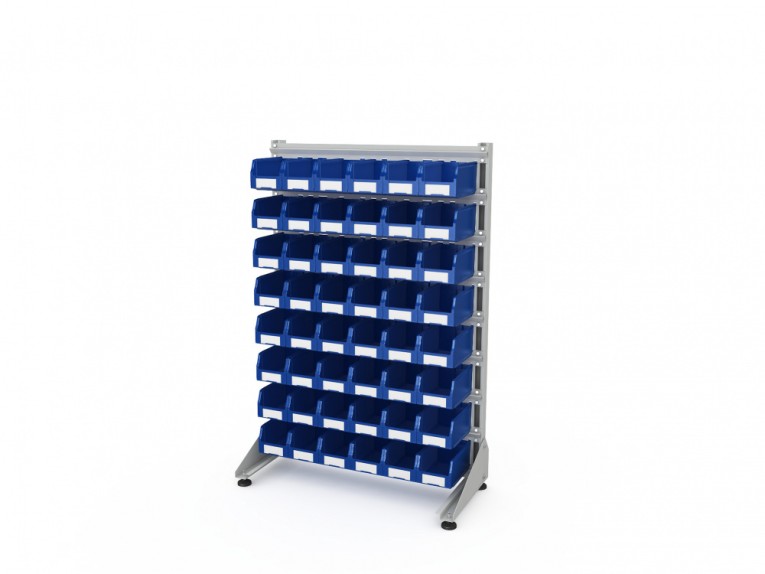 Стеллаж для пластиковых лотков SORTEX односторонний 1500x1000x450.02 купить в Мурманске