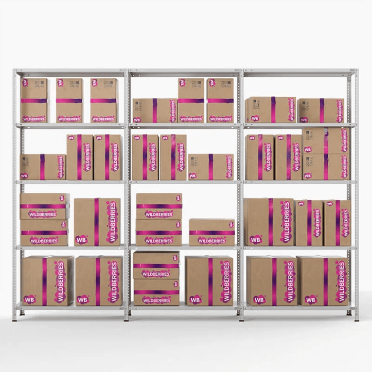 Стеллаж ПВЗ Wildberries 2000х3000х400 5 полок купить в Мурманске Стеллаж ПВЗ Wildberries 2000х3000х400 5 полок купить в Мурманске