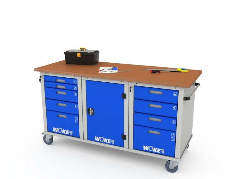 Верстак мобильный трехтумбовый WOKER PRO 3514.1800 купить в Мурманске Верстак мобильный трехтумбовый WOKER PRO 3514.1800 купить в Мурманске