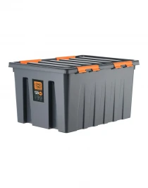 Контейнер особопрочный Rox Box PRO 120 (740х565х400 мм с крышкой и клипсами, на роликах, антрацит) Контейнер особопрочный Rox Box PRO 120 (740х565х400 мм с крышкой и клипсами, на роликах, антрацит)