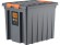 Контейнер особопрочный Rox Box PRO 50 (500х390х390 мм с крышкой и клипсами, на роликах, антрацит) купить в Мурманске