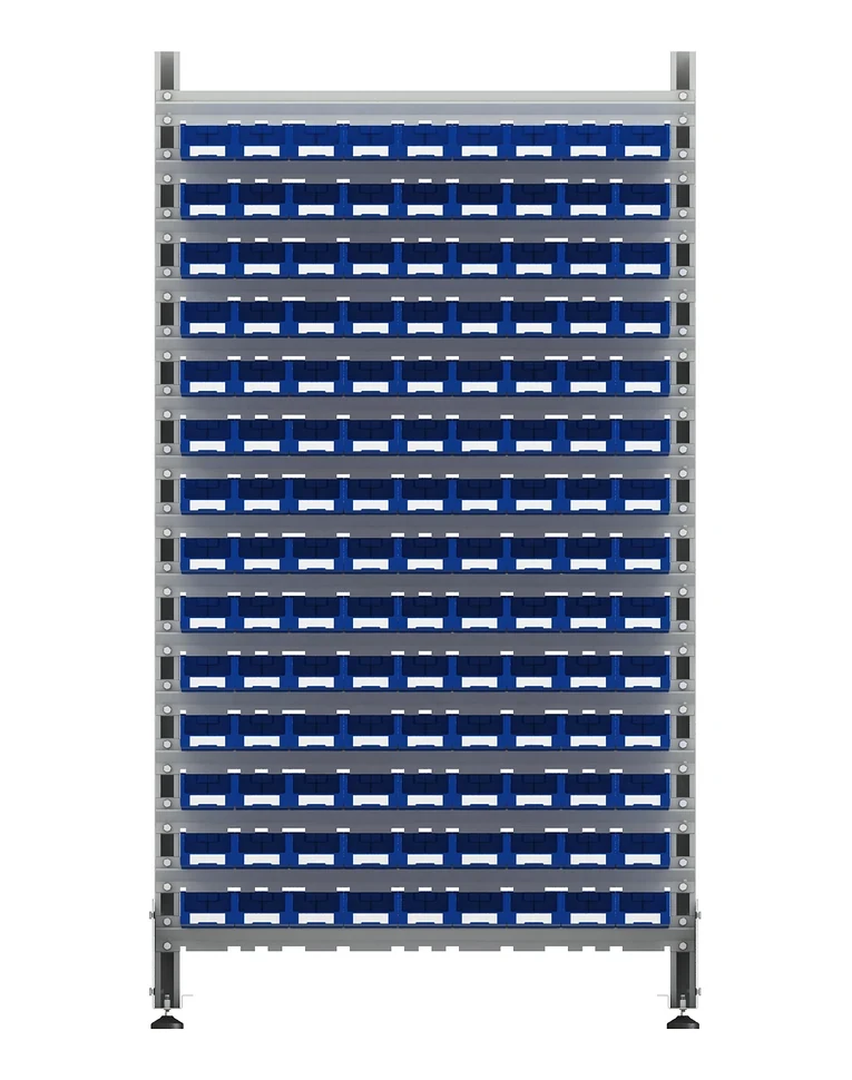 Стеллаж для пластиковых лотков SORTEX односторонний 1800x1000x450.01 купить в Мурманске Стеллаж для пластиковых лотков SORTEX односторонний 1800x1000x450.01 купить в Мурманске