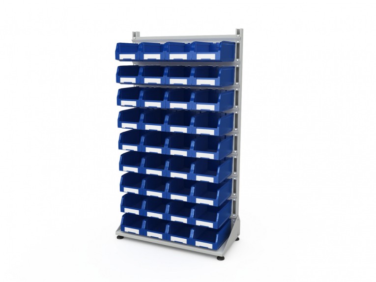 Стеллаж для пластиковых лотков SORTEX односторонний 1800x1000x450.03 купить в Мурманске