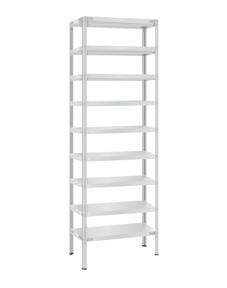 Стеллаж металлический Титан МС-500 2400х700х400 9 полок купить в Мурманске Стеллаж металлический Титан МС-500 2400х700х400 9 полок купить в Мурманске