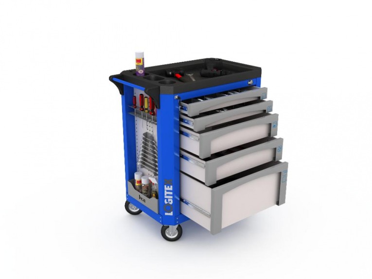 Тумба LOGITEX 5 с системой блокировки ящиков купить в Мурманске