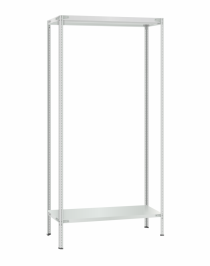 Стеллаж металлический Титан МС-500 2300х1000х600 2 полки Стеллаж металлический Титан МС-500 2300х1000х600 2 полки