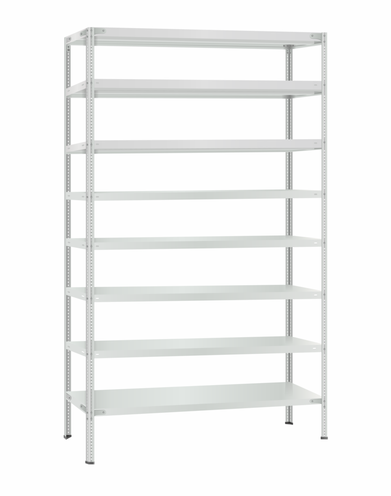 Стеллаж металлический Титан МС-500 3000х1200х300 8 полок купить в Мурманске Стеллаж металлический Титан МС-500 3000х1200х300 8 полок купить в Мурманске