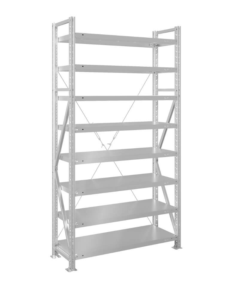 Стеллаж MS U 2000x700x300 8 полок (200 кг, металл) купить в Мурманске